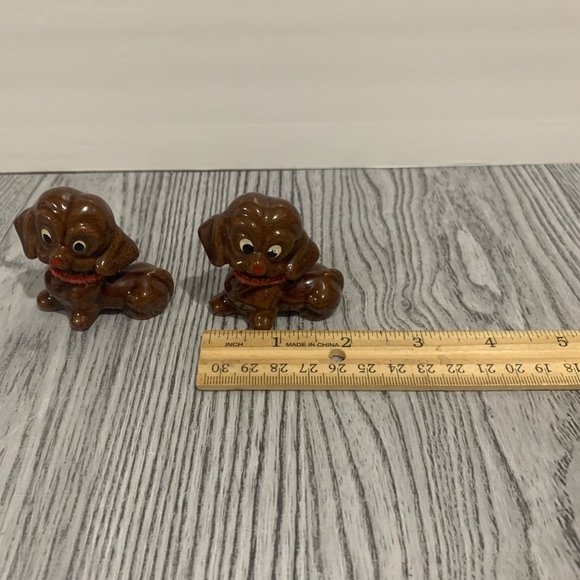 Vintage Red Clay Daschund? Hound? Puppies Fugurines - Picture 5 of 6